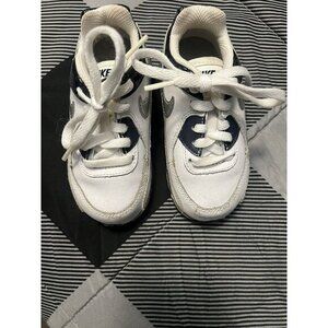 Nike Air Max 90 LTR Run White Black Platinum White GS 833412-104 Sz 7‎ C